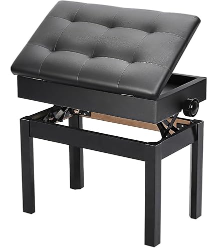 FUTUREORYY Klavierhocker Bezug - Stretchbezug Mit Dicker Polsterung Für Rechteckige Hocker