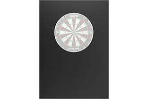 KOTO DARTS KOTO – Protector de Dardos 6 Piezas Cuadrado (12 cm) Negro, Protección de Pared Económica y Duradera, Evita Daños en Paredes y Puntas de Dardos