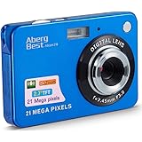 AbergBest 21 Mega Pixels 2.7" LCD Rechargeable HD Digital Video Students Cameras-Indoor Outdoor for Adult/Seniors/Kids (Blue)