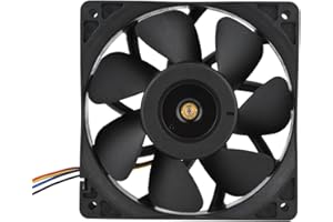 LAZMIN Ventilador de enfriamiento, DC 12V 2.7A 6000RPM Reemplazo del ventilador de enfriamiento Conector de 4 pines para Antminer S7 S9 con sensor de velocidad Servidor Inversor Axial Caja de enfriamiento Ve