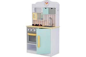 Cocina de Juguete de Madera con Utensilios de Teamson Kids Horno NiñosTD-11708AR