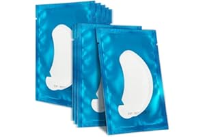 Lunamoon Cerotti per Estensioni Ciglia Eyelash Pads Occhio Patch Extension Ciglia Pads Occhi da Ciglia Finte Eye Gel Patches for Eyelash Extension 50 Paio (Blue)