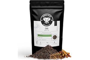 EDWARD FIELDS HIGH QUALITY TEA Edward Fields Tea ® - Tè nero Chai latte biologico sfuso. Tè biologico raccolto a mano con ingredienti e aromi naturali e biologici, 100 g, India.