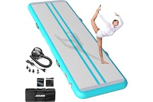 JOOLOOG Air Tumbling Track 2/3/4/5/6M Tapis Gonflable de Gymnastique Tapis de culbuteur Tapis de Gymnastique Gonflable pour l'exercice