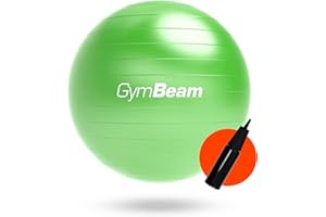 ‎GYMBEAM GymBeam Gymnastikball 85 cm - Inkl. Pumpe, verbessert Stabilität und Körperkontrolle, lindert Rückenschmerzen, geeignet für Kräftigungsübungen und Prävention von Rückenschmerzen, Sitzball
