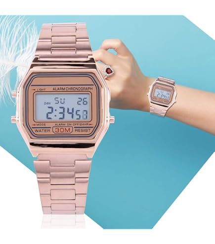 Pwshymi 4 Colori Femminile Analogico Rotondo Cinturino in Lega di Quarzo Cinturino Aperto Orologio da Polso, Braccialetto Al Quarzo Tono Moda Donna(Piatto nero romano) Watches