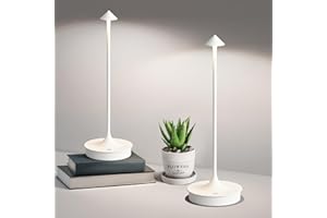 CASSTIA Tischlampe Kabellos，led dimmbar Akku weiß Tischleuchte IP54,Vintage Kleine Kabellose Tischlampen,Usb Aufladbar,FüR Schlafzimmer,Bar,Wohnzimmer,Esstisch,Hotel Camping,nachttischlampe ohne kabel