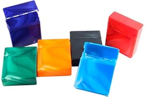 kogu Set mit 6 Zigarettenboxen für 25 Zigaretten - Bunte Zigarettenetuis ohne Steg, marmoriert