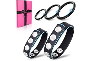 HAINUO Anillo para el pene negro ajustable de silicona suave de 5 piezas. Favorece la erección y mejora la resistencia sexual. Juguete sexual para adultos diseñado para parejas gays y lesbianas