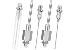 JJUNW Zestaw dysz igiełkowych do smarowania, końcówka smaru do łożyska, igła do smarowania, dozownik igły stalowej, wtryskiwacz smaru, kostium od narzędzia do mocowania smaru do wąskich przestrzeni i