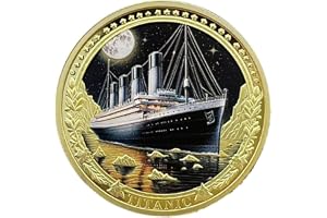 Luxylei Titanic samlarmynt: Rms 1912 minnesmedalj, världsomspännande utmaningsmynt, Titanic-gåvor för män och kvinnor