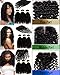 Price comparison product image eCowboy Virgin Remy Jerry Curl 3 Bundle Pack#1B -Lace Closure Combination Set Weave Extensions 20"22"24"+Closure16" #1B Middle Part