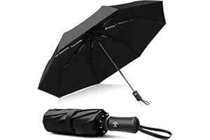 XIXVON Paraguas SE | UPF 50+ 99% De ProteccióN UV, Liviano, AutomáTico, A Prueba De Viento, PortáTil | Paraguas Plegable Compacto