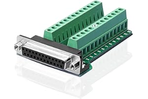 SIENOC D-SUB DB25-M2 żeńskie 25-pinowe gniazdo wtykowe do płytki drukowanej złącza