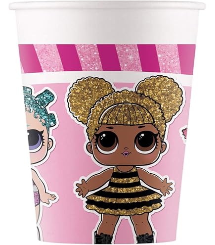 Procos Cars Trinkbecher Set – 8 Bunte Becher à 200 Ml, Perfekt Für Kindergeburtstage