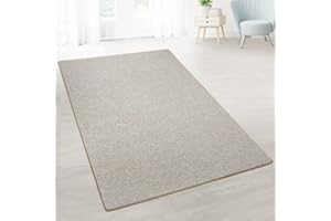 casa pura London Carpet Runner, Long Carpet Floor Mat Runner Rug, Non-slip Floor Mat for Hallway, Kitchen, Bedroom | Loop Pile Rug Runner (Beige - 100 x 350 cm)