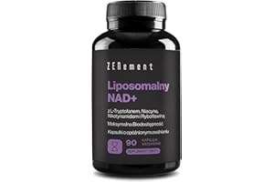NAD⁺ Liposomal 1000 mg – Wysoka Biodostępność i Dobra Tolerancja – Kapsułki Dojelitowe i Wegańskie – Z L‑Tryptofanem, Niacyną, Nikotynamidem i Ryboflawiną – Zenement