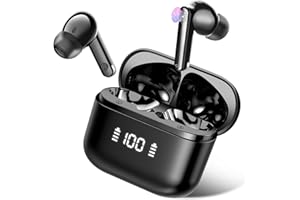 THUNELEC AI Ecouteur Traducteur Instantané, 164 Langues Traduction Vocale Instantanée Écouteurs avec 5 Modes de Traduction, 48H Buletooth 5.4 Oreillette Traduction Instantanée pour Voyage/Affaires,Noir Profond