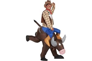 Morph Costumes Inflatable Cowboy Costume Men Bull Rider Horse Costume Adult Halloween Costumes