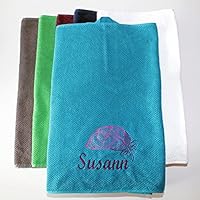 Handtuch mit Wunschmotiv und Wunschname / mit Namen bestickt / mit Initialen