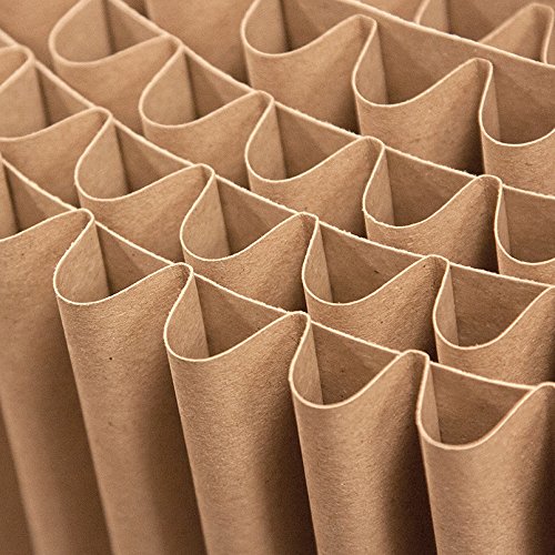 cArtù Rolle: 3 Meter einer neuen Art der Wellpappe. Verwenden Sie für Wandverkleidungen, Dekorierung, Kunsthandwerk, Verpackungen und Heimwerken. 100% recycelbar. 3 m lang x 60 cm h. - 2