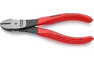 Knipex Tronchese Laterale per Meccanica Tipo Forte Bonderizzata Nera, Rivestiti in Resina Sintetica 140 Mm 74 01 140
