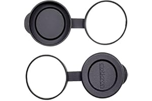 Opticron - Coperchio per lenti, in gomma, 2 pezzi 32 mm (M) nero