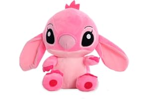 BJPERFMS Peluche Stitch, 20CM Lilo y Stitch Peluche, Muñeco Stitch, Peluche Stitch Rosa, Plush Doll Stitch, Coleccion Peluches Stitch, Lilo y Stitch Cumpleaños Regalos, Juguete para Adultos y Niños