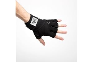 Everlast Evergel Guantes Con Gel, Vendas De Boxeo, Negro, M