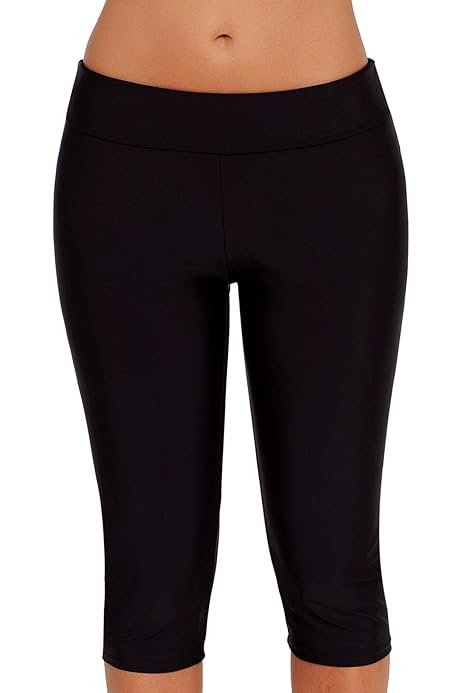 Lu's Chic Women's Long Swim Shorts Plus 