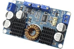 ZkeeShop LTC3780 DC 12V Voltage Regulator Input 5-32V Output 1-30V Automatic Step Up Down Regulator Charging Module 10A