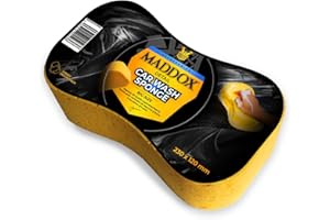 MADDOX DETAIL - Gąbka do mycia samochodu | Super chłonna gąbka do mycia samochodu | Wysoka wydajność i ochrona pojazdu | Grube pory | Wysoka ochrona | Wszechstronność w myciu samochodowym