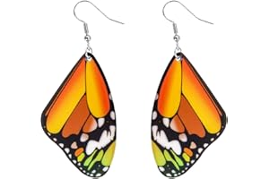 jagosen Butterfly Earrings For Women Dangling Flower Colorful Earrings Acrylic Butterfly Drop Earrings For Girls Butterfly Gifts For Women