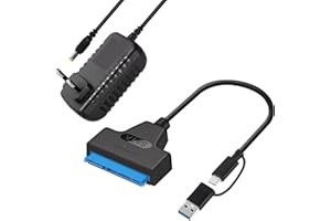 VIVIDRISE USB 3.0 zu SATA, SATA auf USB Kabel, Festplatten Adapter, Sata usb Adapter, SSD USB Adapter 3 5 zoll, Kompatibel mit Windows Mac Linux Plug & Play Externes Laufwerk Datenübertragung Backup Lösung