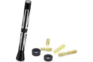 ‎OVERDRIVE-RACING Overdrive-Racing Antenna Roof Rod Antenna Union Jack Black White Suitable for Mini Cooper S One Cabrio Clubman Coupe Countryman