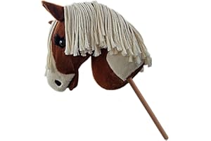 WILCOX EQUIMED Equimed Hobby Horse Kid-Friendly Realistic Ultra Plush Toy Pony Rope Braid Mane Child Exercise Toy (Tonto)