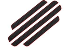 bangminda 4PCS Seuil de Porte Adhesif de Voiture Protection Portiere Voiture Protecteurs de Portiere Auto Anti-Rayures Protection Seuil de Porte Auto Étanches Universelles Barres Autocollants