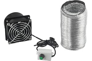 babominimer Ventilateur extracteur de fumée, ventilateur d'extraction de fumée, ventilateur d'extraction de fumée, ventilateur USB à vitesse réglable, pour cuisine, salle de bain ou atelier