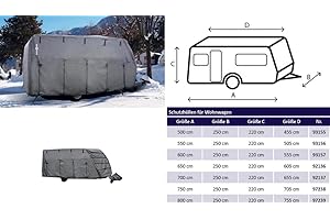 Brunner 7241466N pokrowiec na przyczepę kempingową 6M, 700-750 cm