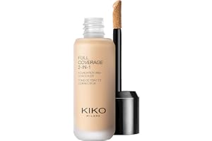 KIKO Milano Full Coverage 2-in-1 Foundation & Concealer - Shade N25 Neutral | Dual-Action