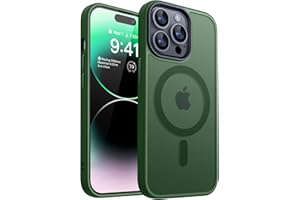 CANSHN Magnetyczne etui na telefon komórkowy iPhone 14 Pro do telefonu MagSafe [najlepsza adsorpcja magnetyczna] [ochrona wojskowa] etui ochronne, aksamitne, matowe w dotyku, odporne na zarysowania,