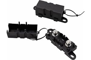 Kofelec MEGA Car Fuse Holder for ANM Bolt-on Fuse, Schwarz, Pack of 2