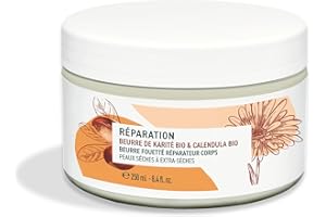 Yves Rocher Burro Whipped Body Repair da 250 ml, per pelli curate e nutrite, burro per il corpo di riparazione per pelli secche ed extra secche