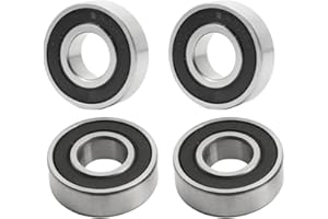 Flewdart 4pcs roulement a bille 6001-2RS 12 x 28 x 8mm pour scooter électrique Max G30/G30D E-scooter, roulements à billes 6001 RS Double Blindé Acier Carbone (6001 2RS 4pcs)