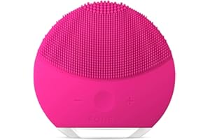 FOREO LUNA mini 2 Brosse nettoyante visage, Accessoires de voyage, Massage faciale électrique, Soins ultra-hygiéniques tous types de peau, Nettoyage facile, Brosse électrique silicone