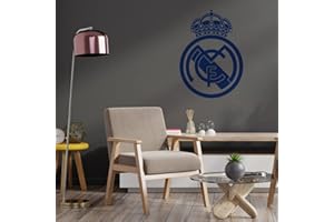 VIPOL Escudo R. Madrid. Vinilo decorativo, en varios tamaños (Madrid 76x54cm Azul)
