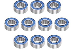 PATIKIL 686-2RS 6x13x5mm ABEC-3 Profonda Scanalatura Sfere Cuscinetti, 10pz Cromo Acciaio per Potenza Trasmissione