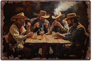 SUPERDANT Plåtskylt western cowboys plåtskyltar för cowboy taverna cowboy party metallskylt vintage skylt roliga metallskylta