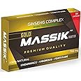 MASSIK MARCH™ - Herbal Supplement for Men, Extra Strength Performance Enhancing Pills, Stamina Endurance Booster, Gold Supplement Pills for Men - 10 Ginseng Capsules