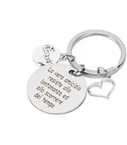 Portachiavi Personalizzato Con Frase Motivazionale - In Acciaio Inox, Regalo Per Amica, Collega, Compleanno